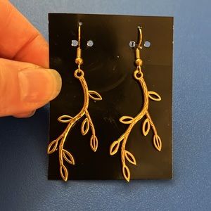Golden Branch Earrings
